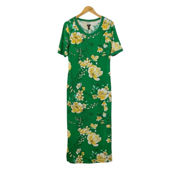 G.I.L.I. Dresses & Skirts - G.I.L.I Floral‎ Jersey Knit Maxi Dress Size Small